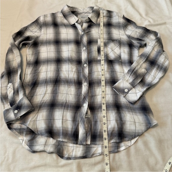 NWT Rails Hunter Flannel Shirt Black & White Steel Plaid ~
Western Rodeo Boho - Picture 5 of 7